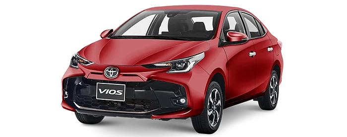 Toyota Vios 2024 màu đỏ